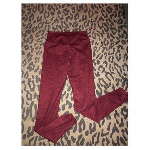 Red leggings